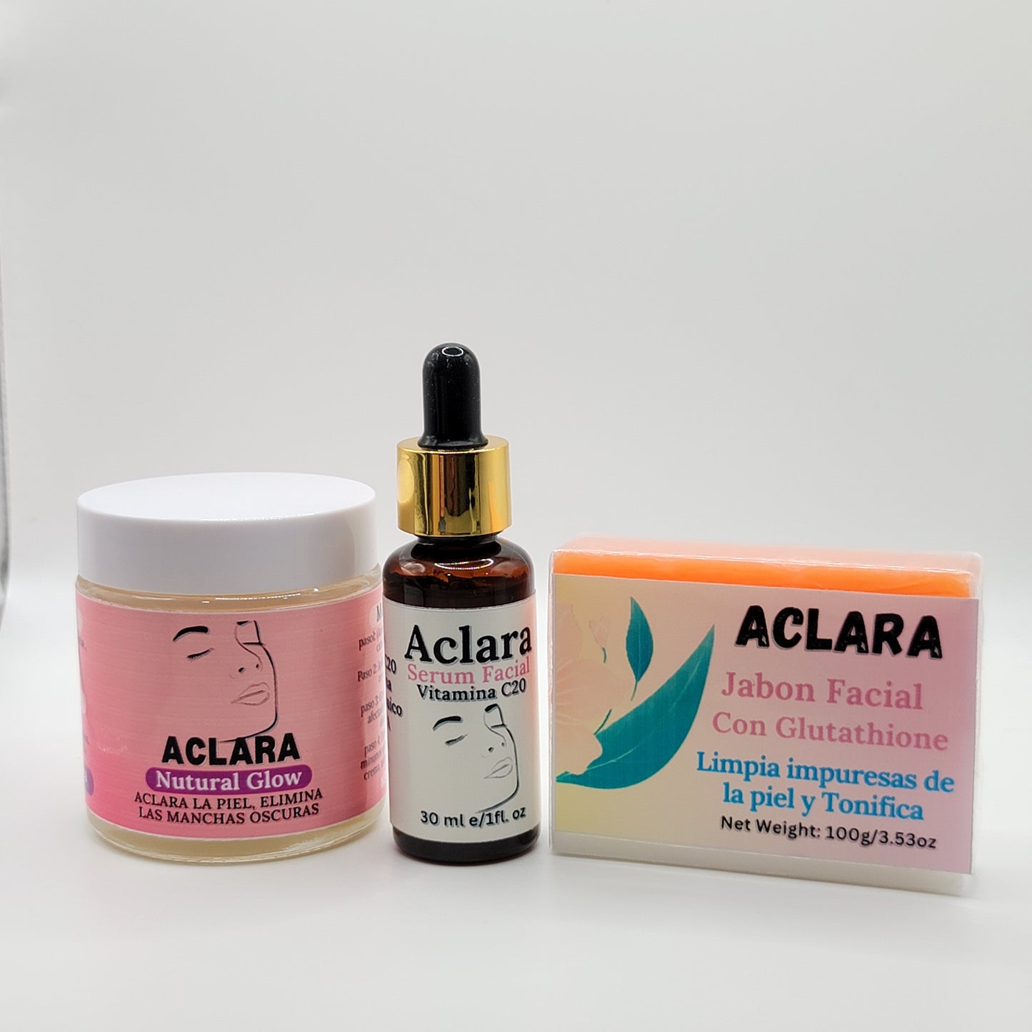 Aclara Natural Glow Facial Kit