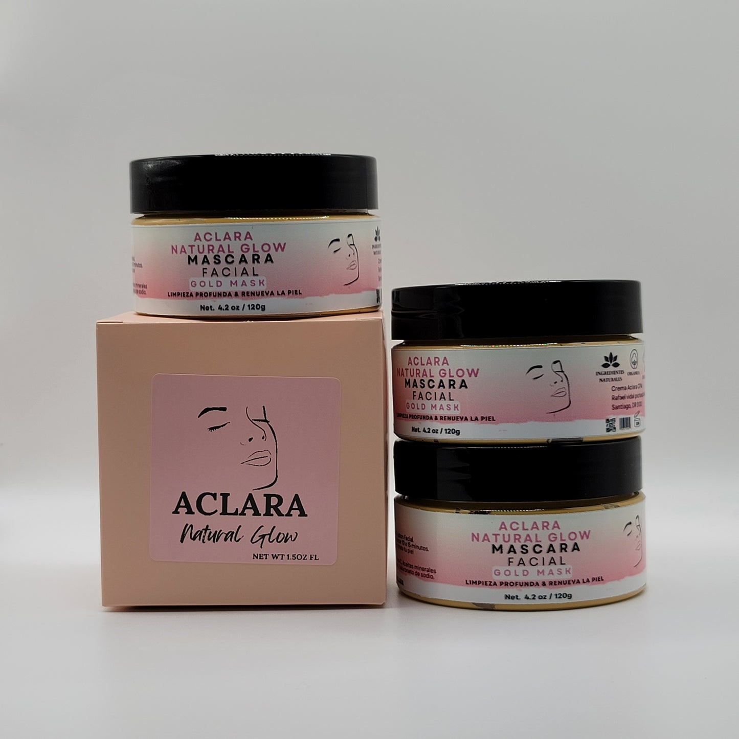 Mascarilla Facial Dorada