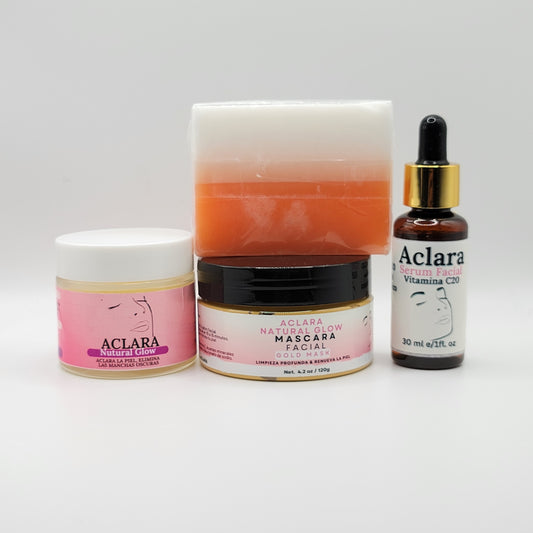 Aclara Natural Glow Facial Kit