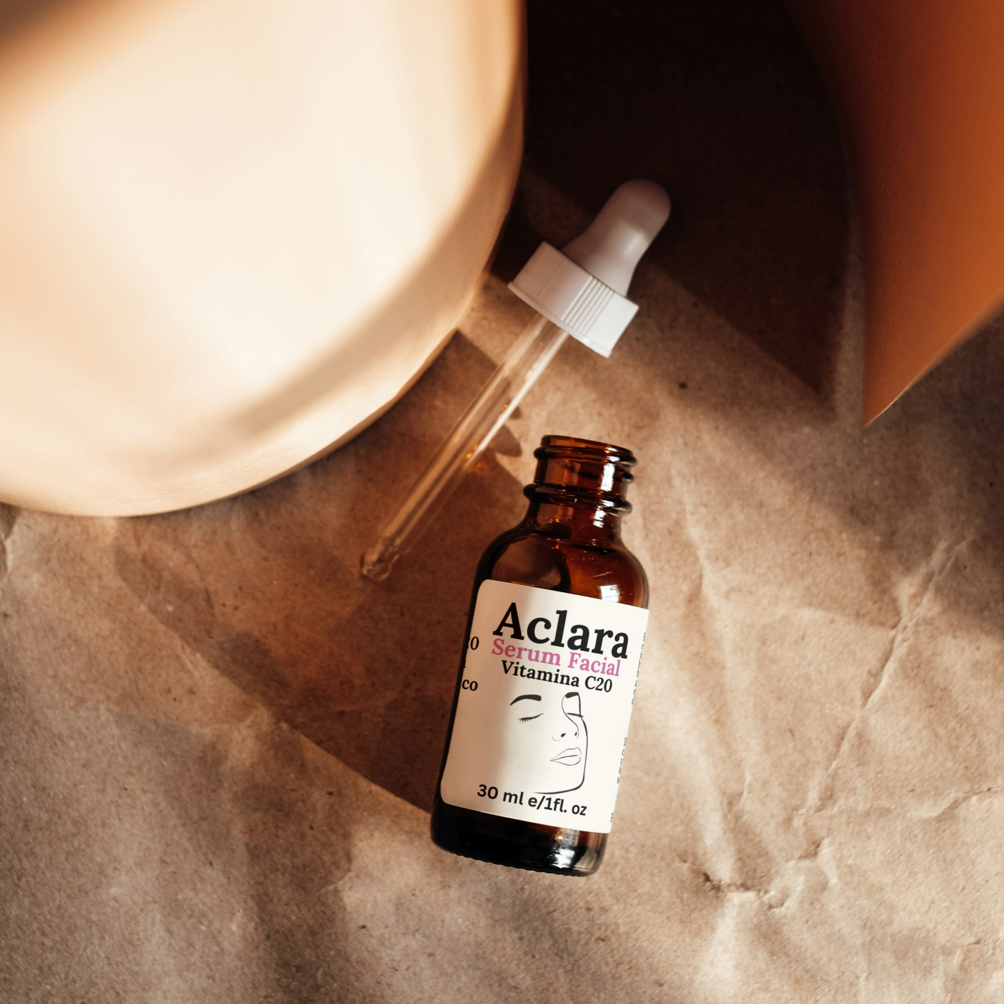 Serum Facial Aclara Natural Glow 1 .01 oz